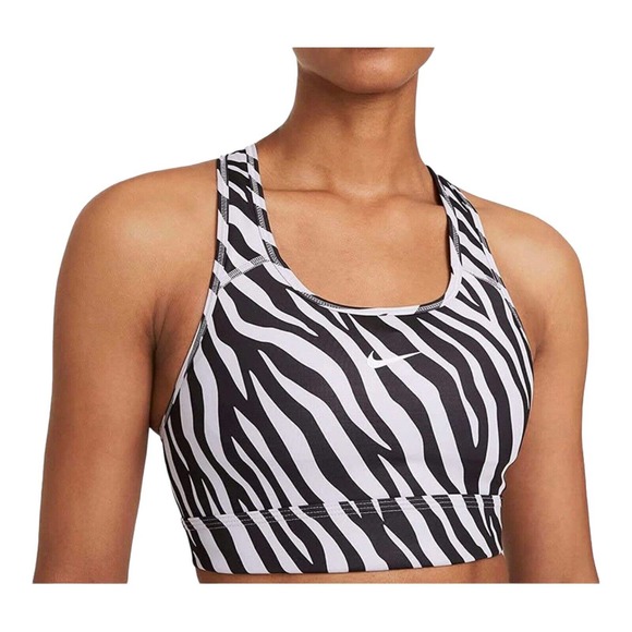 Nike Sports Bra Women's Size Medium Dri-FIT Swoosh Icon Clash Medium-Support - Picture 5 of 5